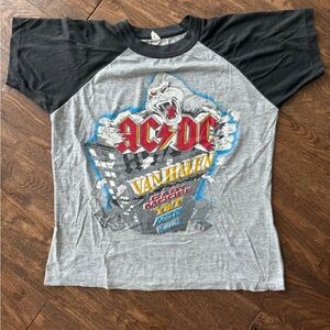 Vintage 1984 Monsters Of Rock  Tour T Shirt AC/DC Van Halen Ozzy